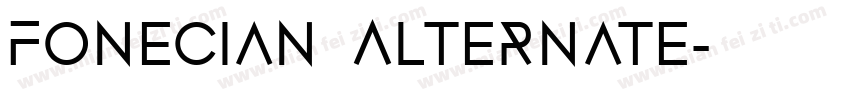 Fonecian Alternate字体转换
